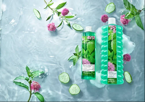 Avon Sense Winter Mint Bubble Bath (Winter Mint & Cucumber) 1-Litre (1000ml)