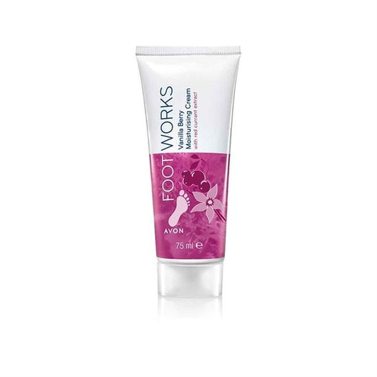 AVON Foot Works Vanilla Berry Moisturizing Cream with redcurrant extract 75ml