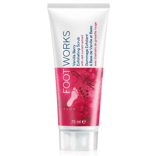 AVON Foot Works Vanilla Berry Exfoliating Scrub 75ml