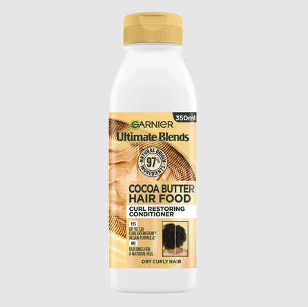 Garnier Curl Restoring Hair Food Cocoa Butter Conditioner for Dry Curly Hair 350ml
