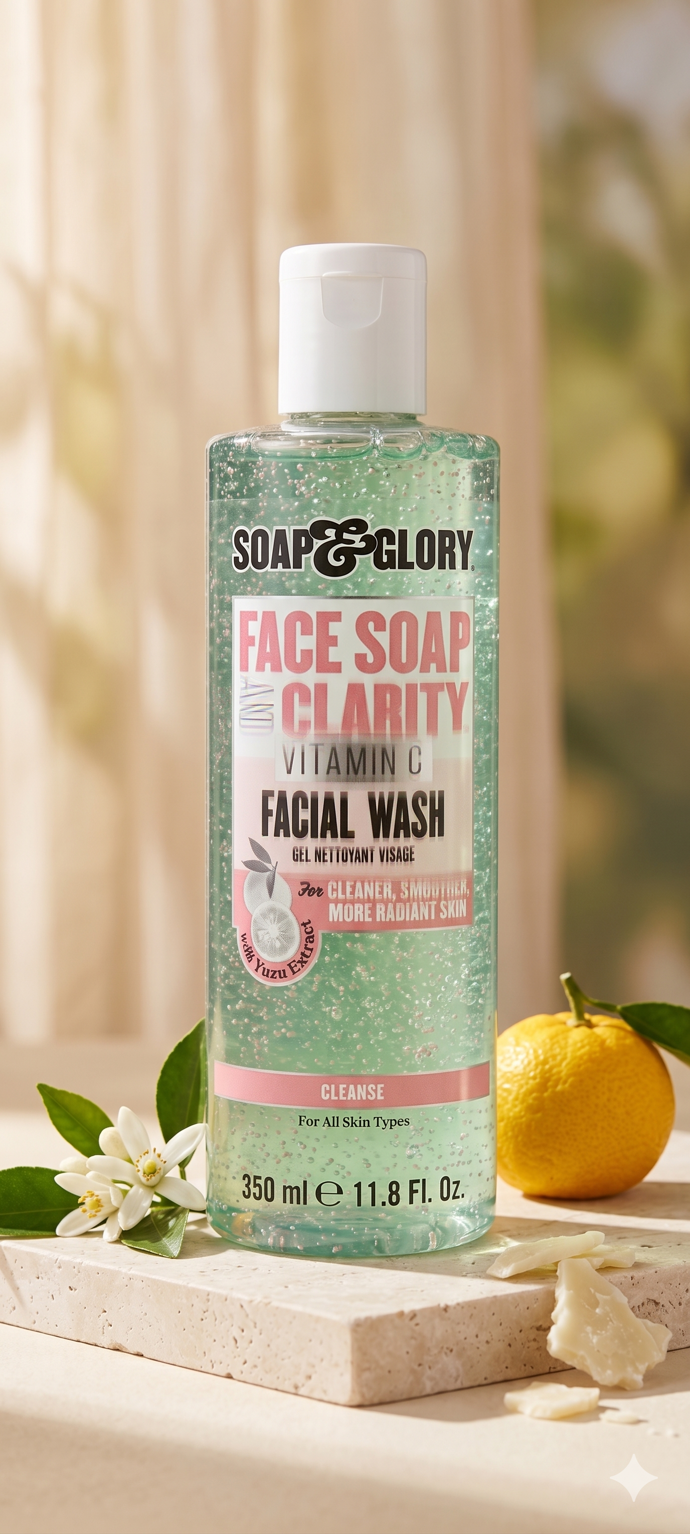 Soap & Glory Face Soap & Clarity Facial Wash with Vitamin C 350ml