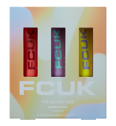 FCUK The Glossy One Lip Balm Trio Gift Set for Her