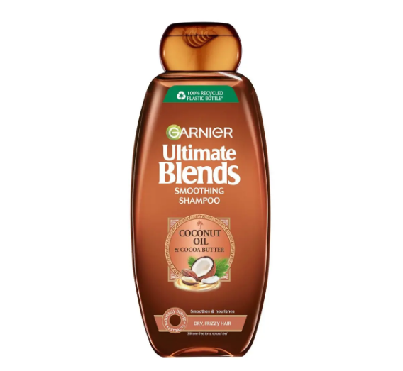 Garnier Ultimate Blends Smoothing Shampoo (Frizz Control) with Coconut Oil & Cocoa Butter 400ml