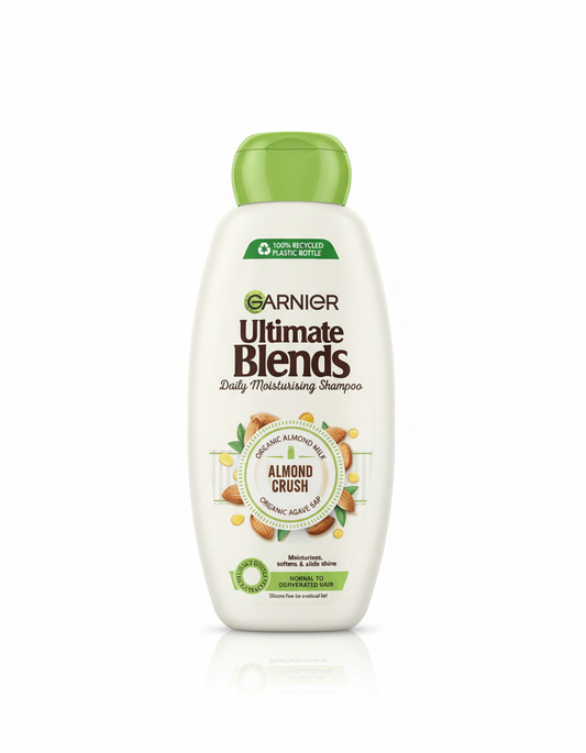 Garnier Ultimate Blends Daily Moisturizing Shampoo with Organic Almond Milk & Agave Sap 400ml