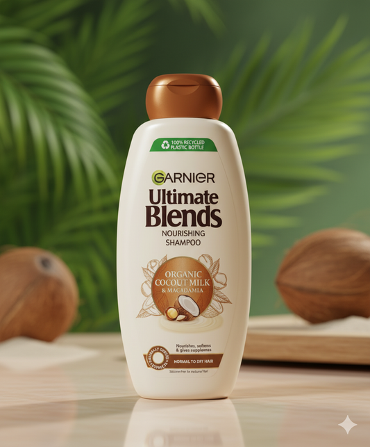Garnier Ultimate Blends Nourishing Shampoo with Coconut Milk & Macadamia