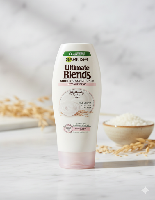 Garnier Ultimate Blends Soothing Conditioner with Rice Cream and Organic Oat Milk