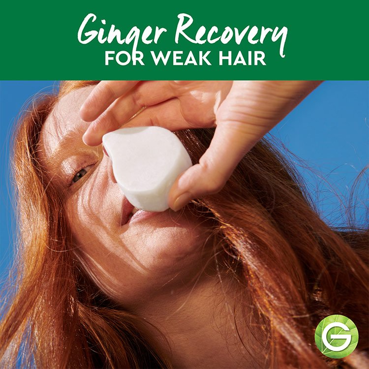 Garnier Ultimate Blends Ginger Recovery Strengthening Shampoo Bar 60g