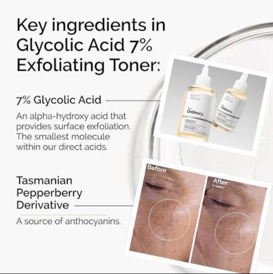 The Ordinary Glycolic Acid 7% Exfoliating Toner 240ml