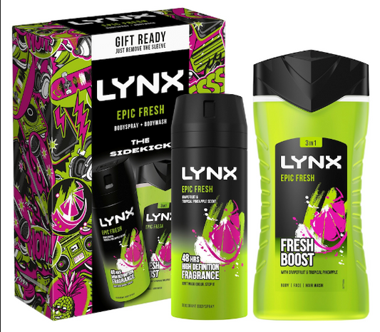 LYNX Epic Fresh Bodyspray & Bodywash Gift Set