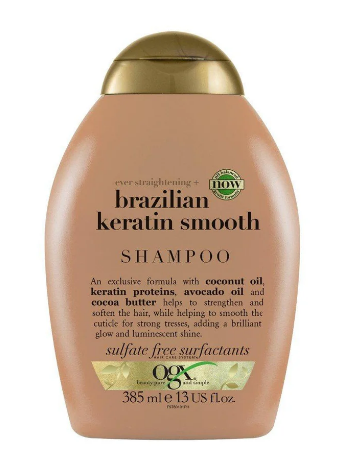 OGX Ever Straightening Brazilian Keratin Smooth Shampoo (Sulfate Free) 385ml