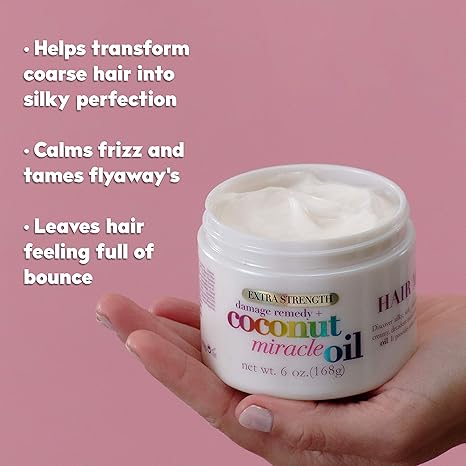 OGX Coconut Miracle Oil Hair Mask for Damaged Hair 168g