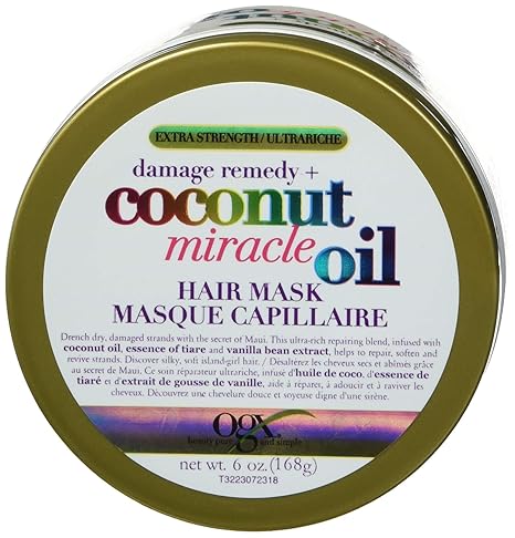 OGX Coconut Miracle Oil Hair Mask for Damaged Hair 168g