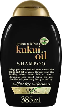OGX Shampoo Hydrate & DE frizz+ Kukuí Oil, 385ml
