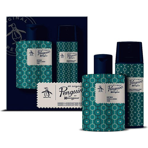 Original Penguin Gift Set Body Wash & Body Spray Duo – Oakmoss & Lavender