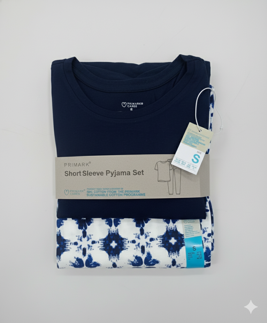 PRIMARK Short Sleeve Pyjama Sets (PJ Set) SIZE (Small)