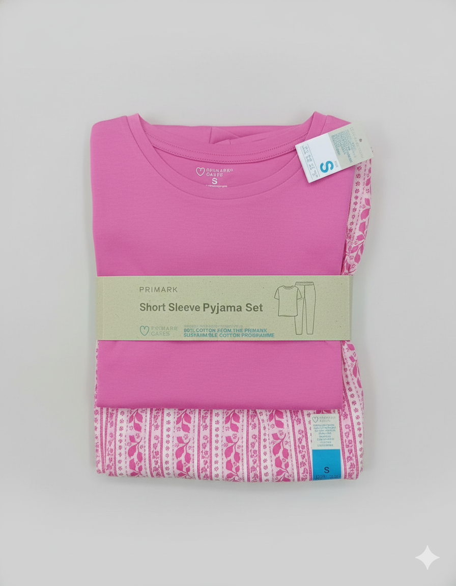 PRIMARK Short Sleeve Pyjama Sets (PJ Set) SIZE (Small)