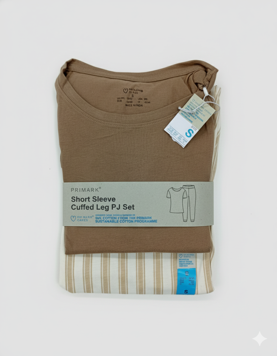 PRIMARK Short Sleeve Pyjama Sets (PJ Set) SIZE (Small)