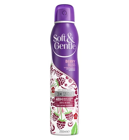 Soft & Gentle Berry bliss 48H Anti-Perspirant Deodorant Spray 250ml