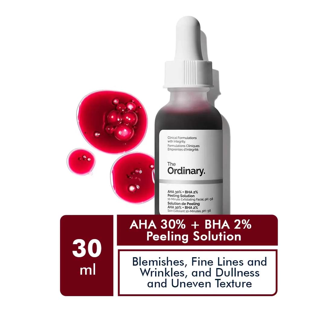 The Ordinary Peeling Solution Serum AHA 30% + BHA 2% (10 Minute Exfoliating Facial) 30ml