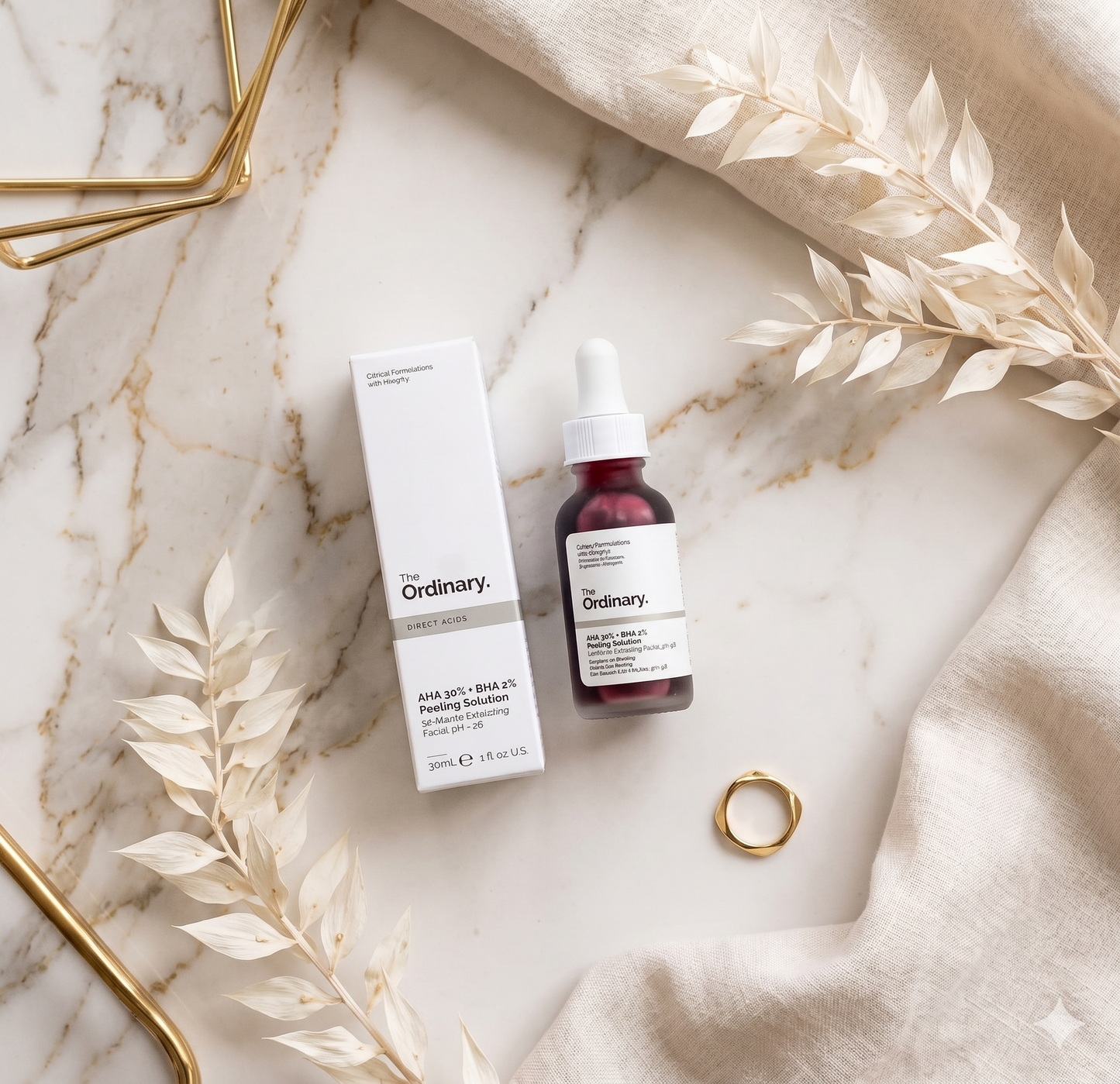 The Ordinary Peeling Solution Serum AHA 30% + BHA 2% (10 Minute Exfoliating Facial) 30ml