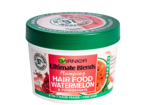 Garnier 3 in 1 Watermelon & Pomegranate Plumping Hair Food Mask 400ml